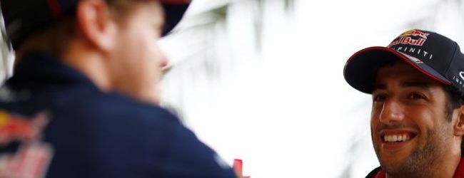 Sana rivalidad entre Vettel y Ricciardo
